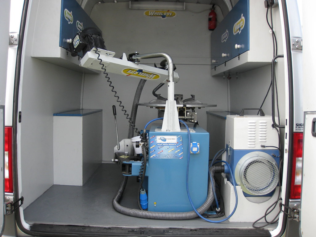 inside our mobile repair van showing alloy wheel rim repai… Flickr