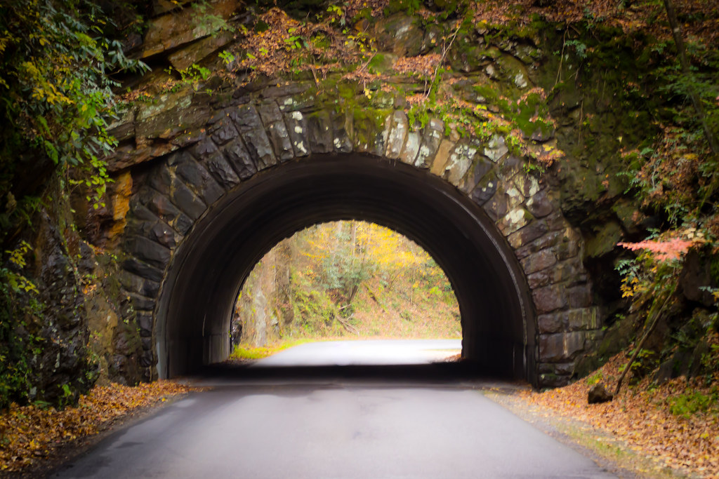 Mountain Tunnel Tunnel in Smoky Mountain National Park mattashaffer