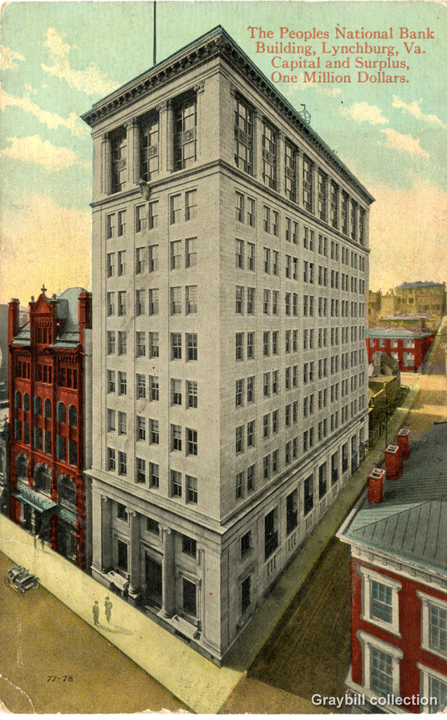 Lynchburg Virginia post card Peoples National Bank 191… Flickr