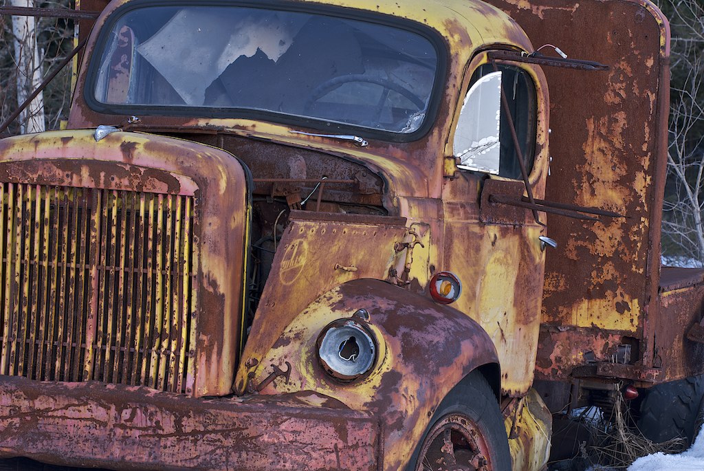 abandoned delivery truck, whitefish, ontario An old abando… Flickr