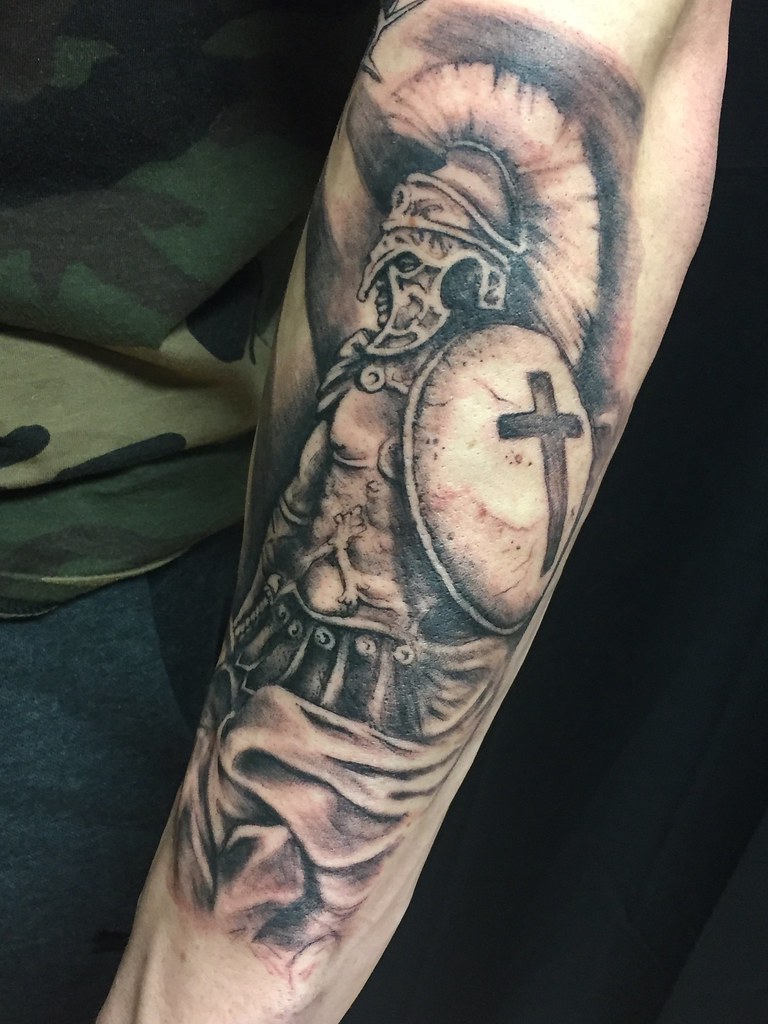 Gladiator Tattoo Black And Grey. Beginning Of A Sleeve | Flickr 1024_x_768_jpg