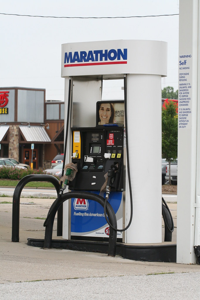 Marathon gas station pump in South Bend, Indiana no. 2830 Flickr