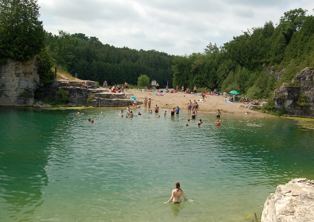 Quarry A great place for a dip. Grand River Conservation Authority