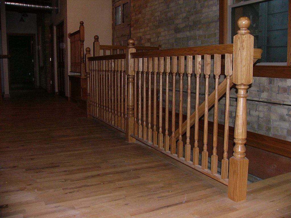 Oak Guardrail Solid oak railing system. srdrollinger Flickr