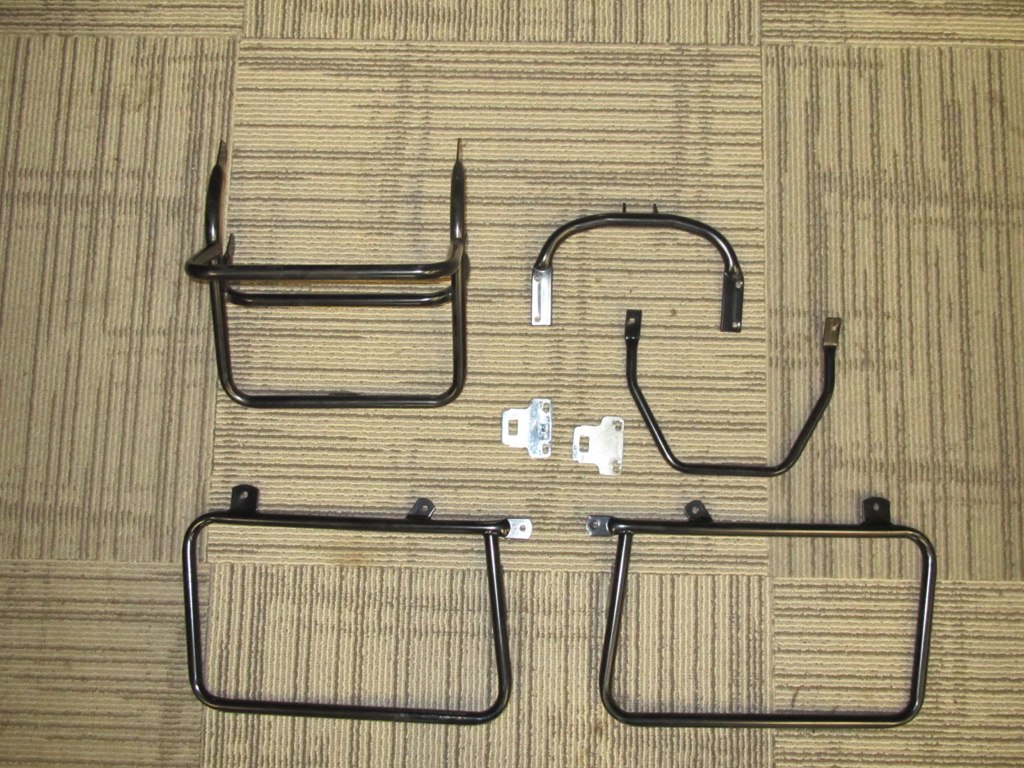 Saddle bag mounts with rear rack Seat belt Krauser latch t… Flickr