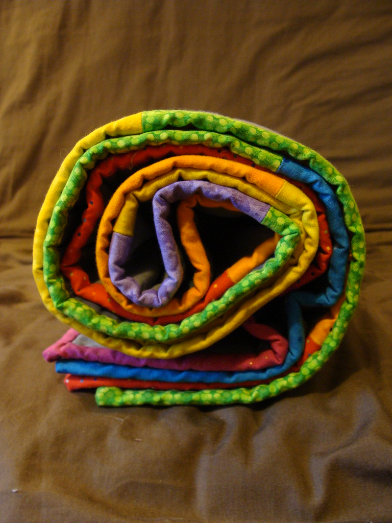 Rainbow Stripe Baby Quilt Flickr