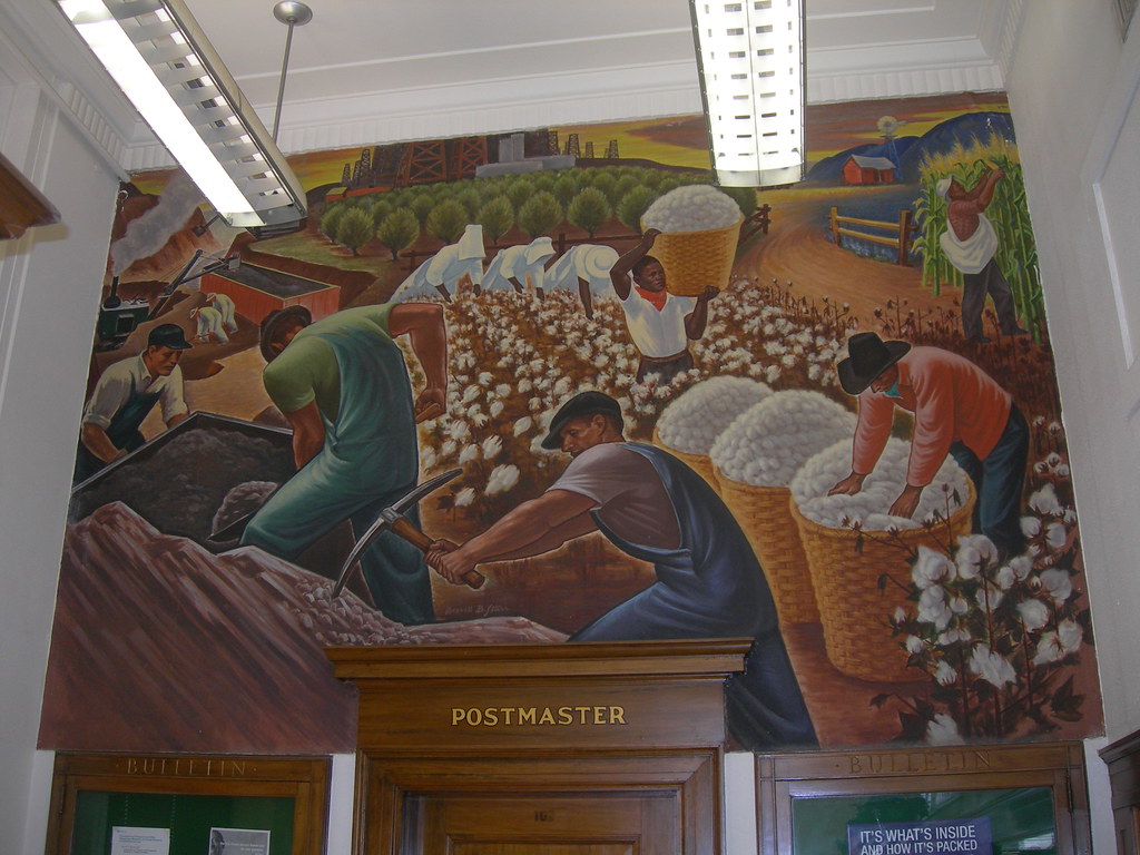 Rockdale Texas Post Office Mural New Deal mural entitled "… Flickr