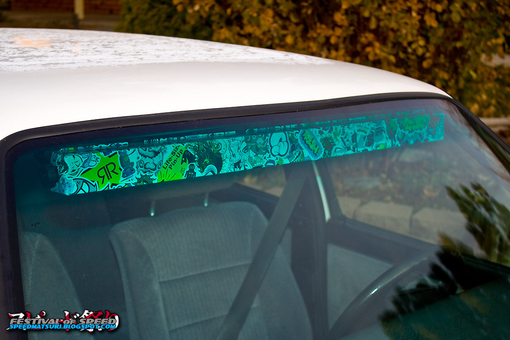Sticker Bombed Wink Mirror Greg Myers Flickr