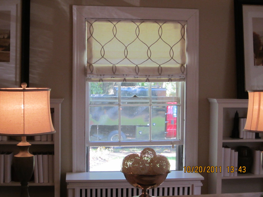 Flat Roman Shades Inside mount Flat Roman Shades Diann Weckbacher