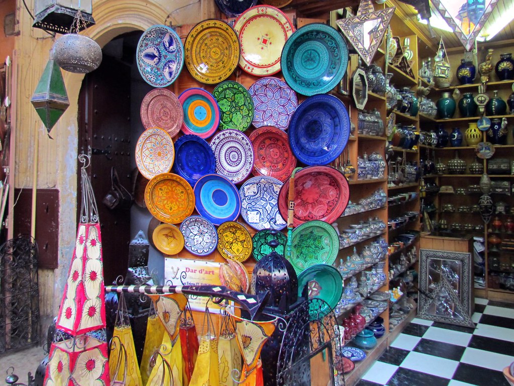 Moroccan souvenir pottery. Morocco. Rabat medina. The Rue … Flickr