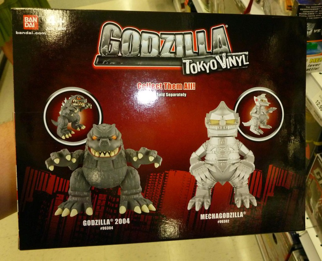 Godzilla Tokyo Vinyl toys Godzilla 2004 and MechaGodzilla Flickr