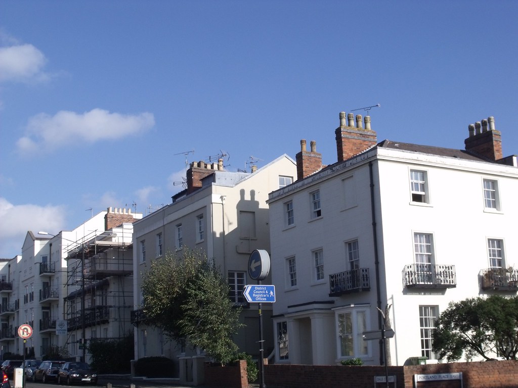 Dale Street, Leamington Spa houses corner with Portland