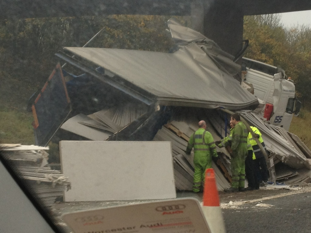 Accident M5, yesterday Rob Allen Flickr