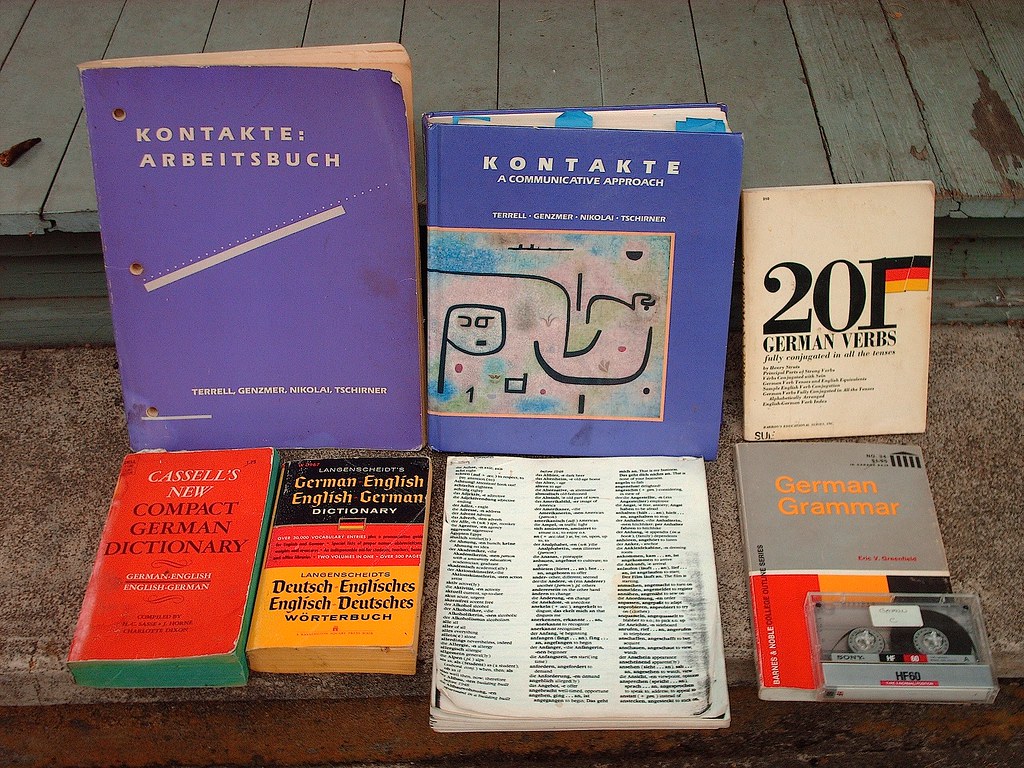 Learn German! Several books, some college texts for learni… Flickr