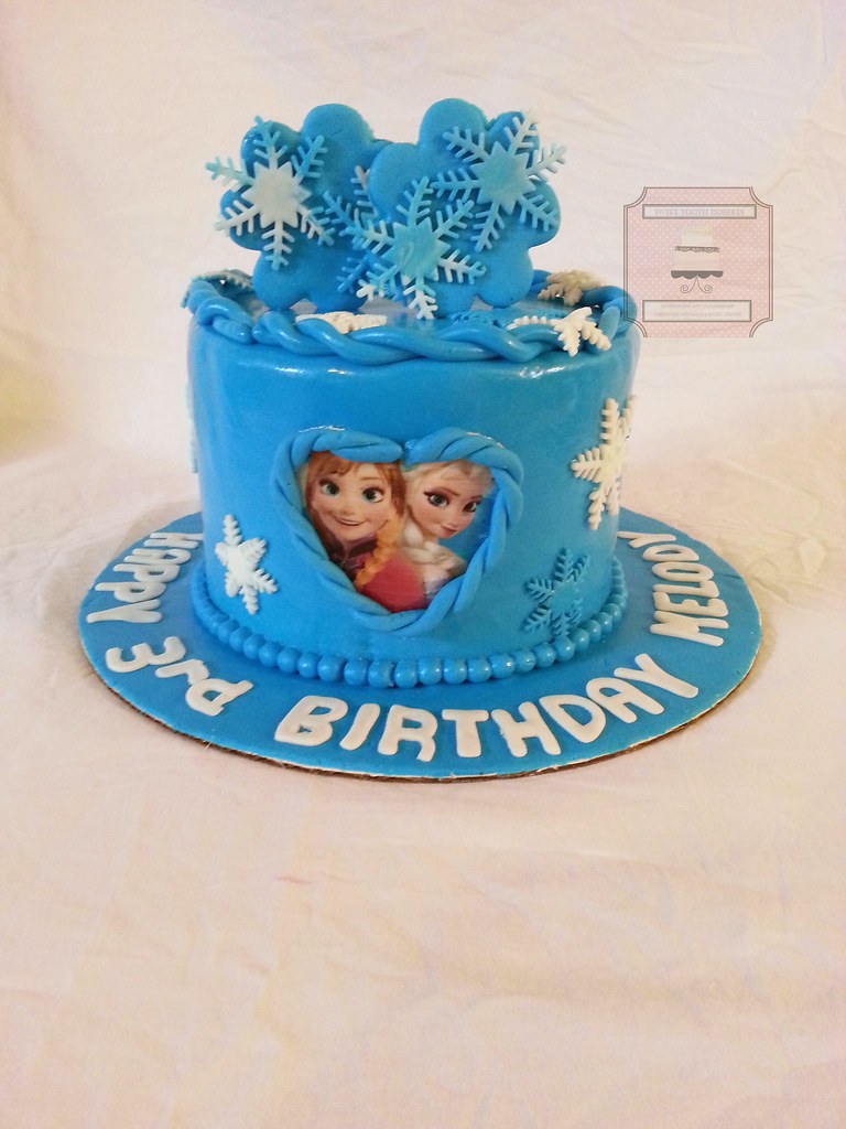 Frozen Themed 3rd Birthday Cake 7in Frozen Themed 3rd Birt… Flickr