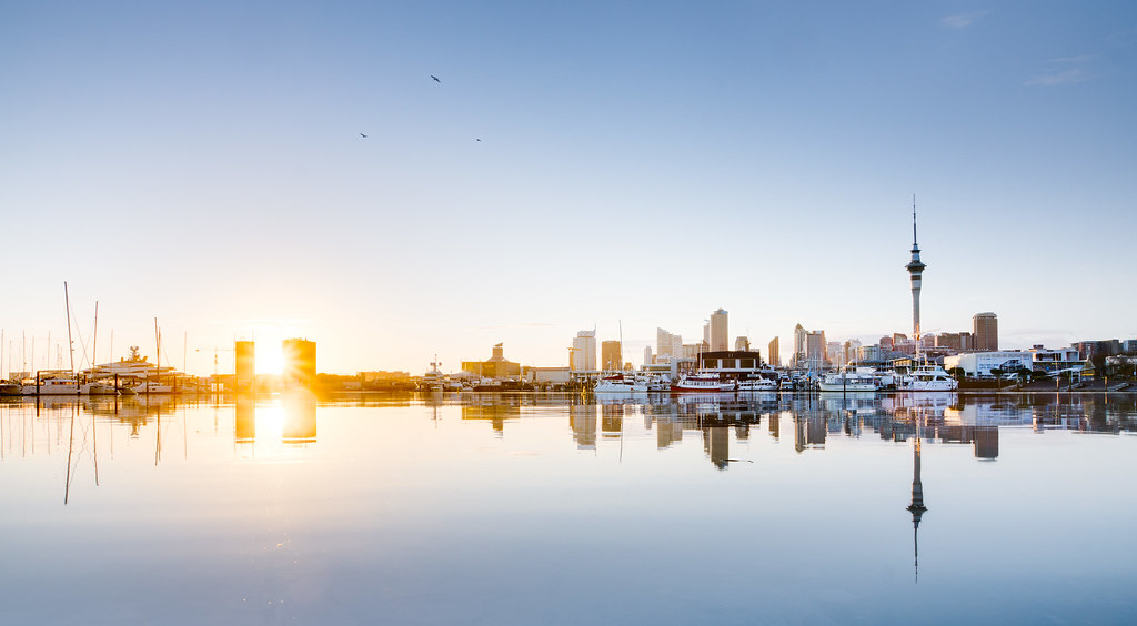 Auckland CIty Sunrise Michael Lawton Flickr