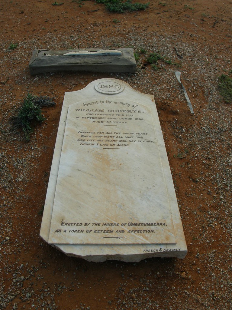 New South Wales. Silverton Cemetery William Roberts head… Flickr