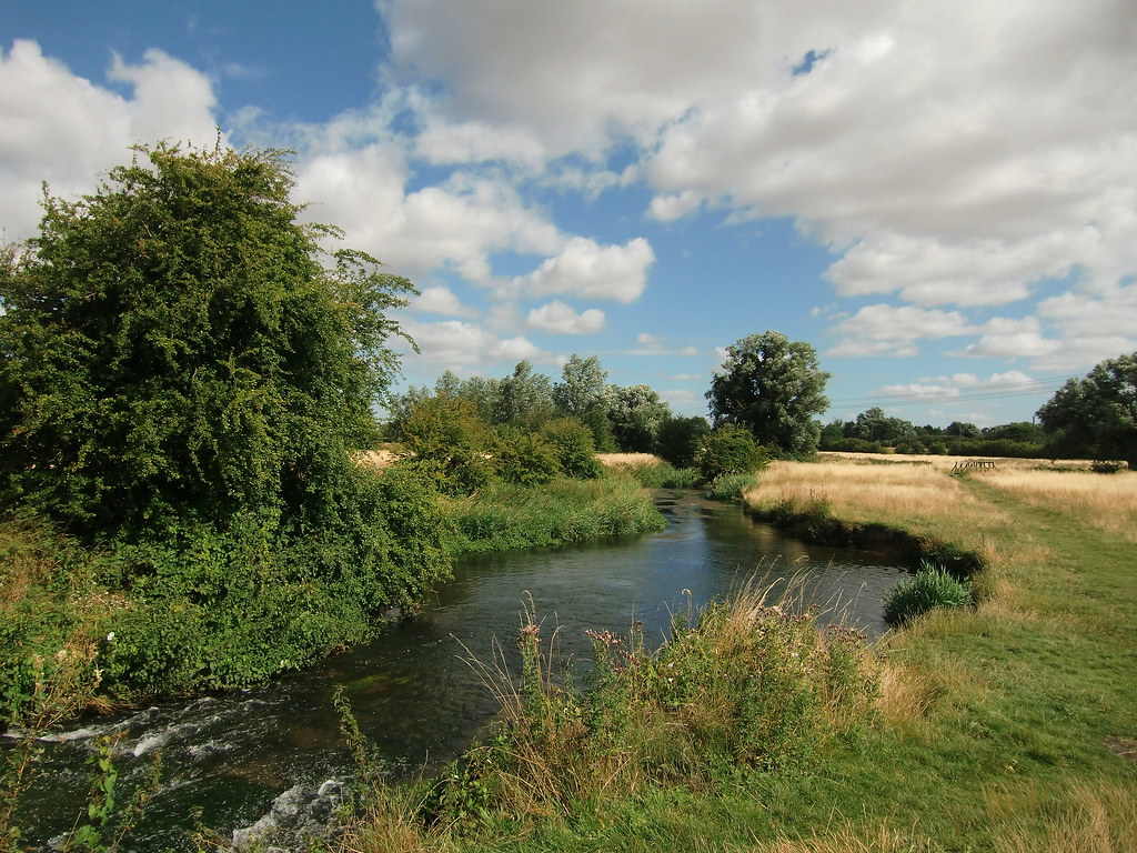 Arlesey, Bedfordshire. The River Purwell. Copyright © Ron … Flickr