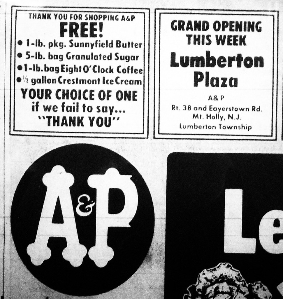 A&P Aug 1975 Mt Holly Lumberton Portion of an A&P ad from … Flickr