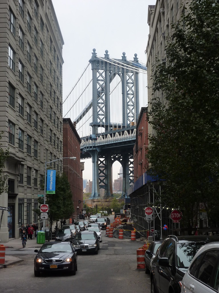 Adams Street Brooklyn Looking West to Manhattan Bridge Flickr