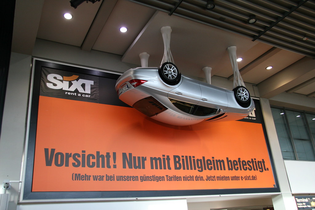 the trip at hamburg airport, there was this ad from sixt, … Flickr