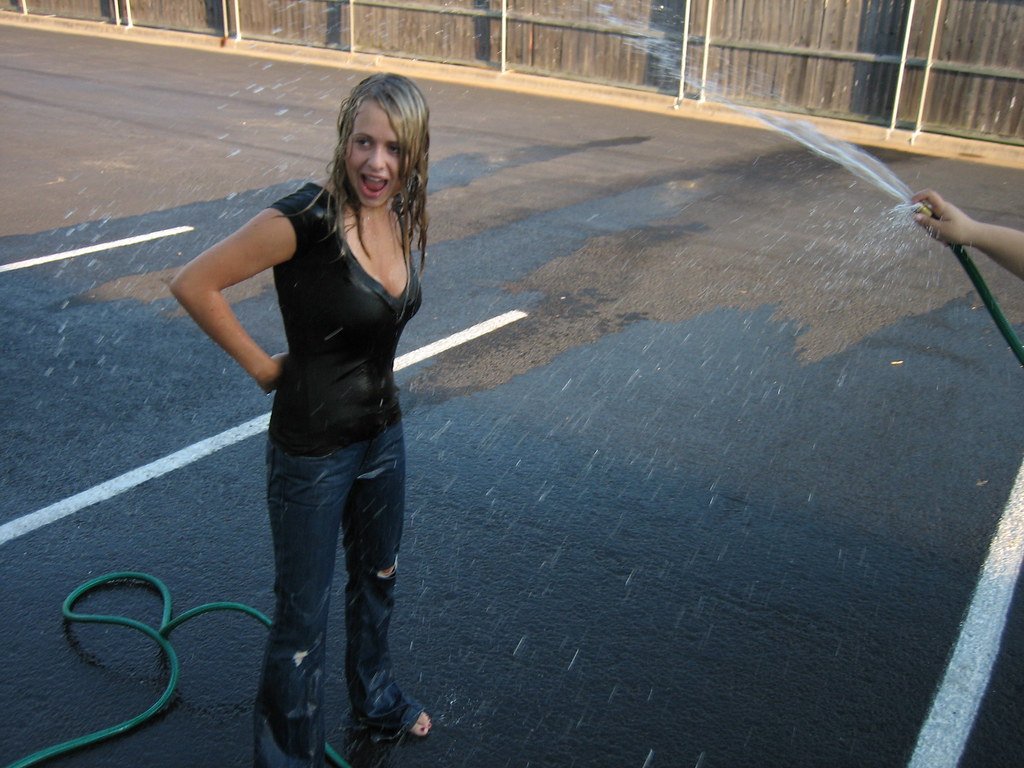 You got hosed Hosing down my model was so much fun! Liz Baughier