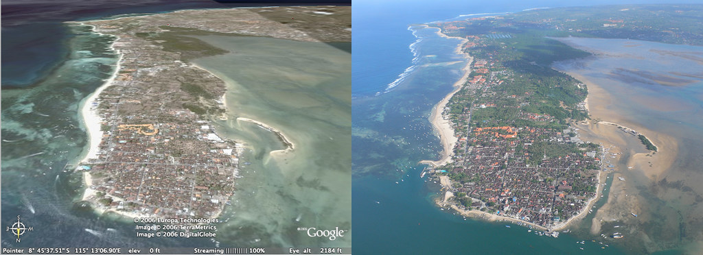 Google Earth vs. Actual Aerial Shot Google Earth satellite… Flickr