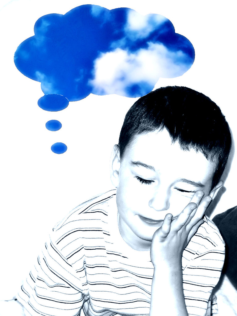 Blue Sky Thinking My eldest son engaging in a bit of blue … Flickr