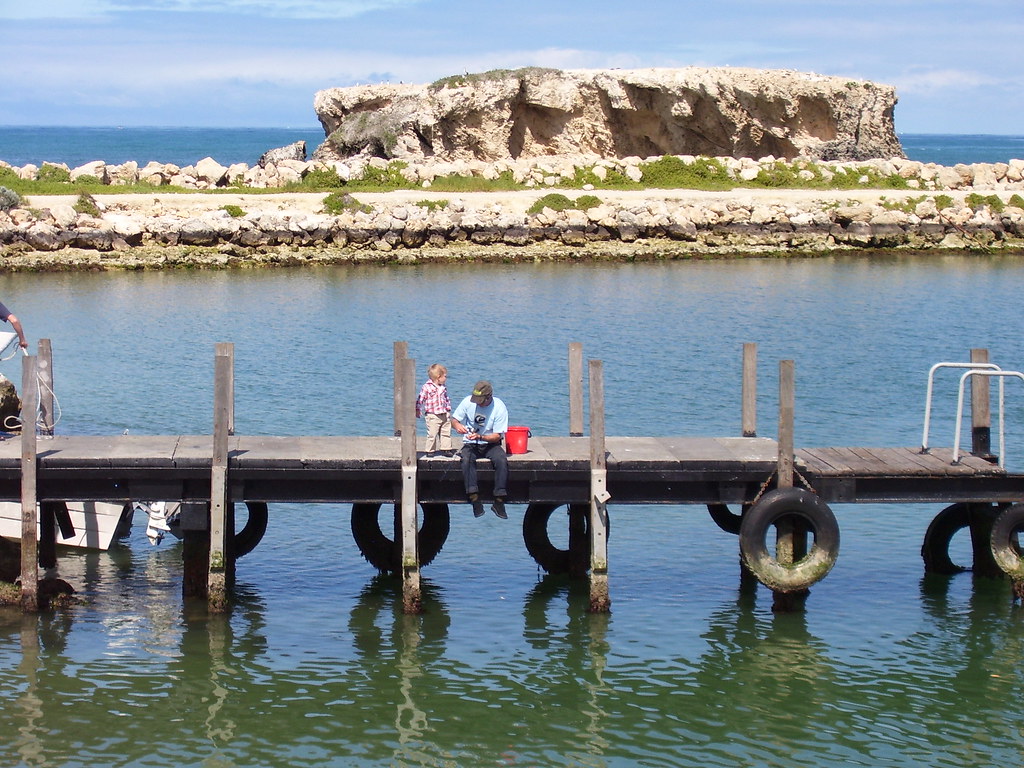 fishing at the two rocks jetty two rocks jetty. background… Flickr