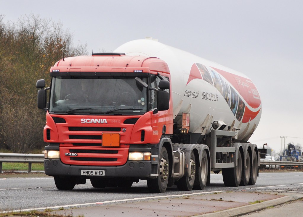 Calor Gas Scania P420 FN09 AHD A47 Norwich LONE RANGER ___Andy