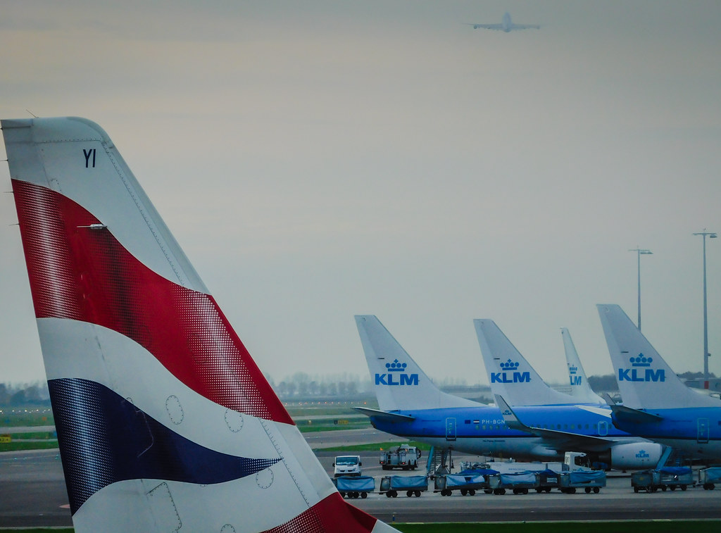 British Airways and KLM Airlines at Schipol Airport Amster… Flickr