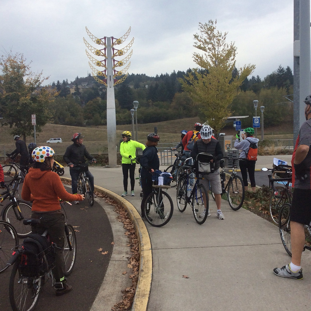 Art on the I205 Path ride Fuller Road station, making the… Flickr