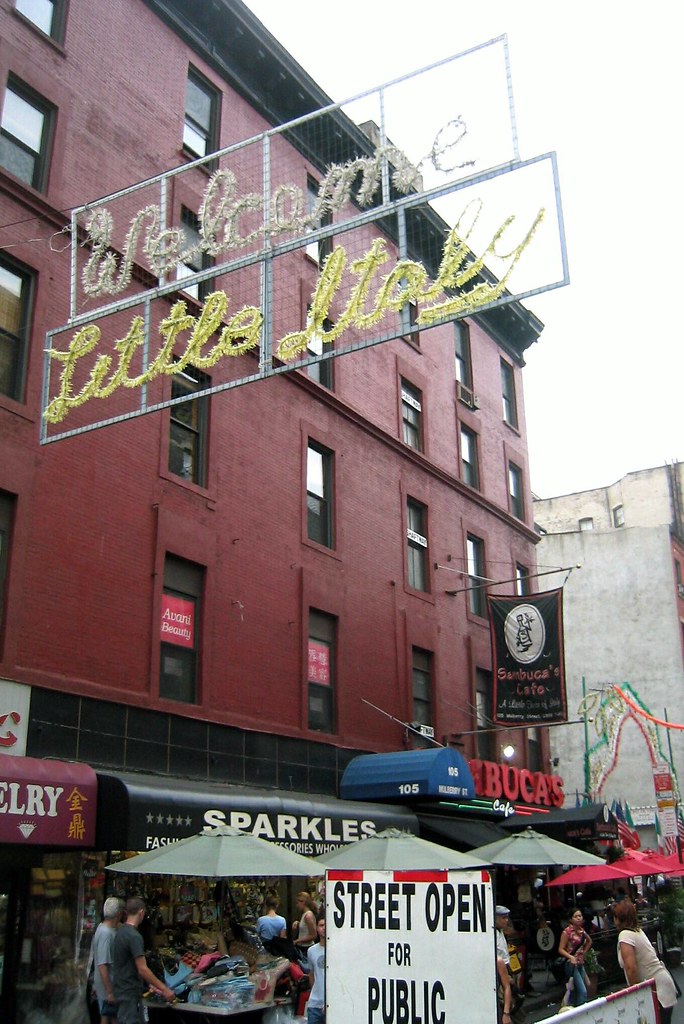 NYC Little Italy Historically, Little Italy extended as f… Flickr
