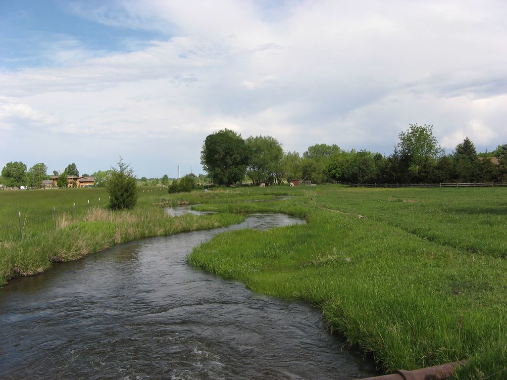 MEANDERING STREAM This fertile river valley is located on … Flickr