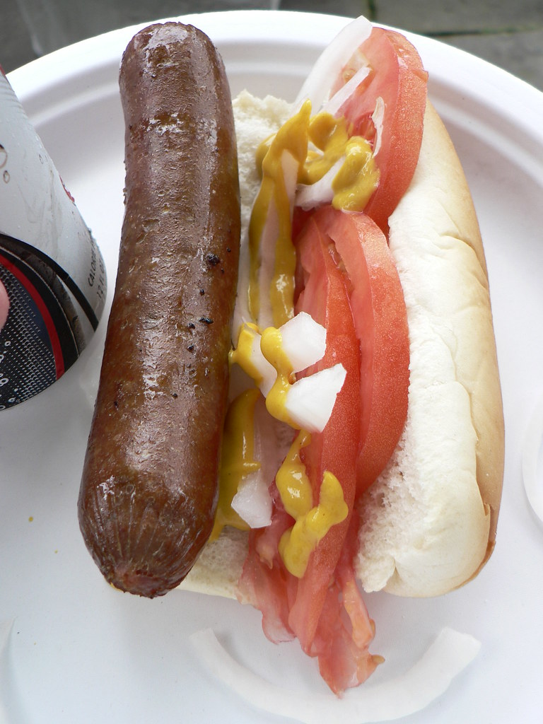hot dog This hot dog was made from the beef of a Belted Ga… Flickr