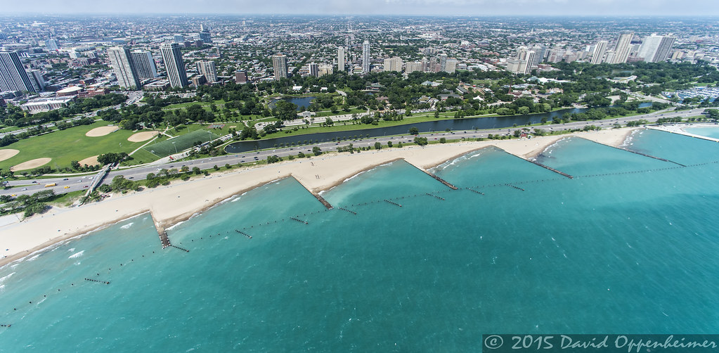 North Shore Beach Park Chicago Aerial Photo North Shore … Flickr
