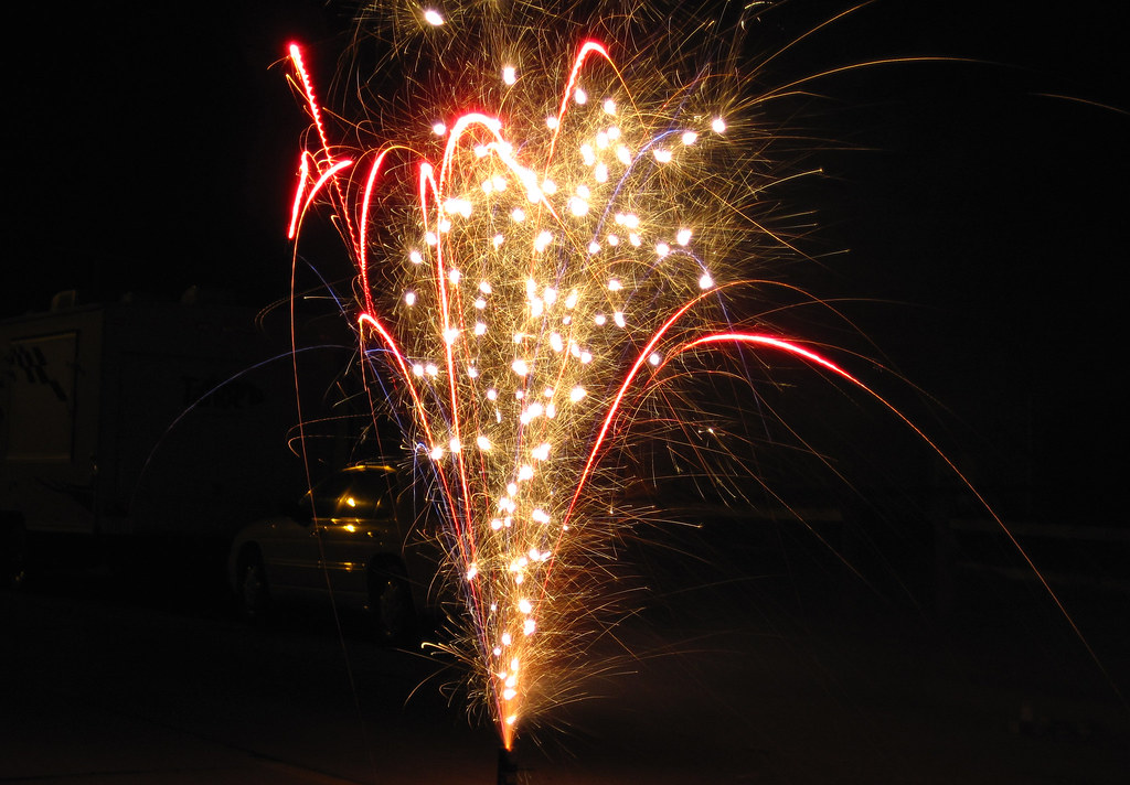 Street fireworks (4 July 2011) (North Platte, Nebraska, US… Flickr