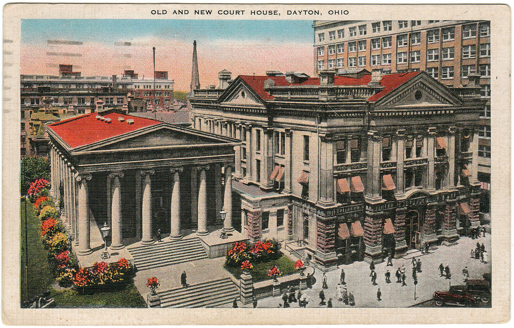 Old and New Court House, Dayton, Ohio (Date Unknown) Flickr
