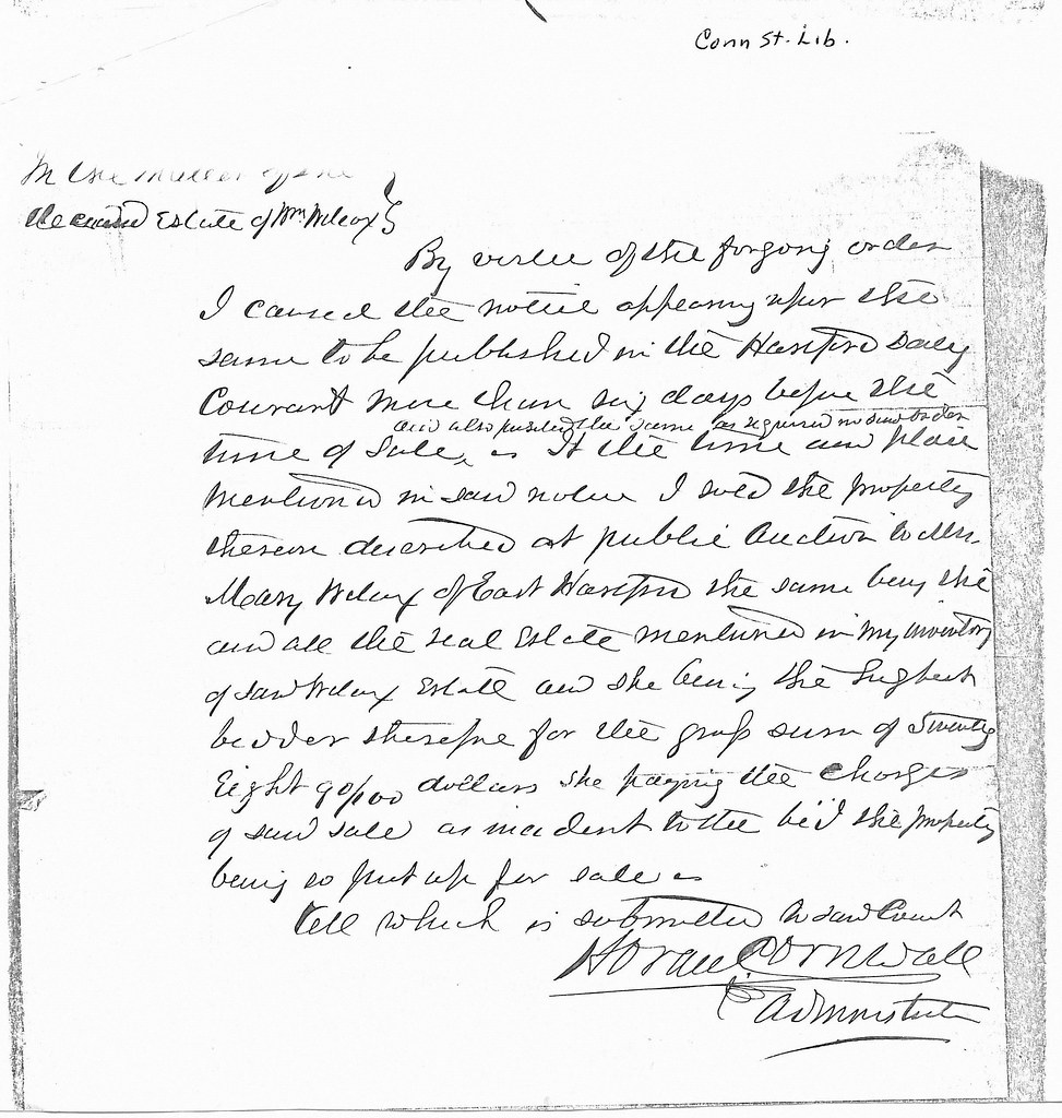 copy of 1864 probate record for William WilcoxHartford 00… Flickr