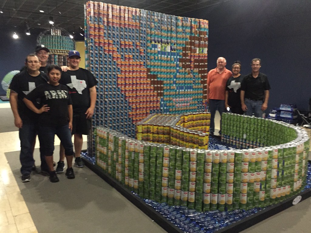 Canstruction Dallas 2015 Conley Group entry "End World Hun… Flickr