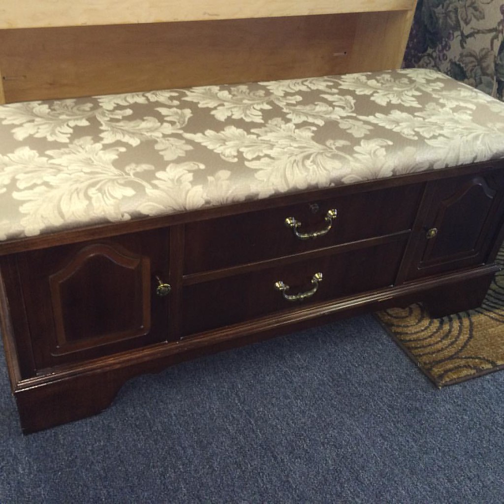 Upholstered Lane cedar chest just 165 Northwest corner of… Flickr