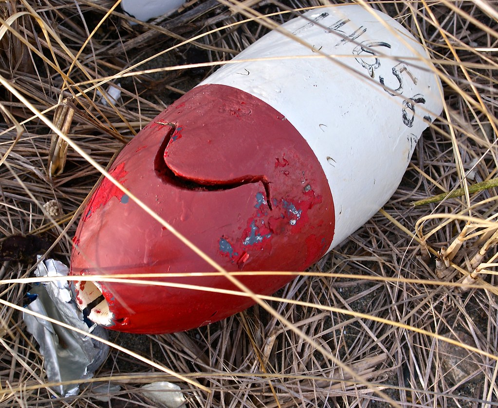 Smilin' buoy Deer Island, Winthrop, Mass. D. Brigham Flickr