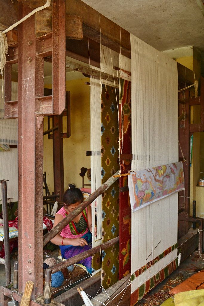 Nepal Bungamati Carpet Weaving 5 A loom is a device … Flickr