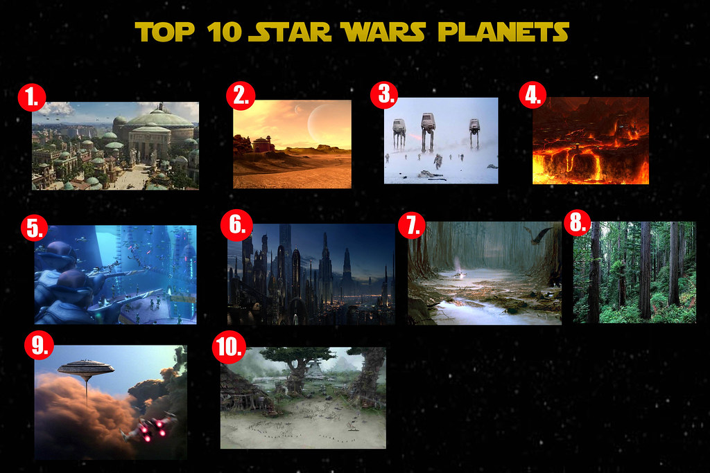 Top 10 Star Wars Here are the ten that eit… Flickr