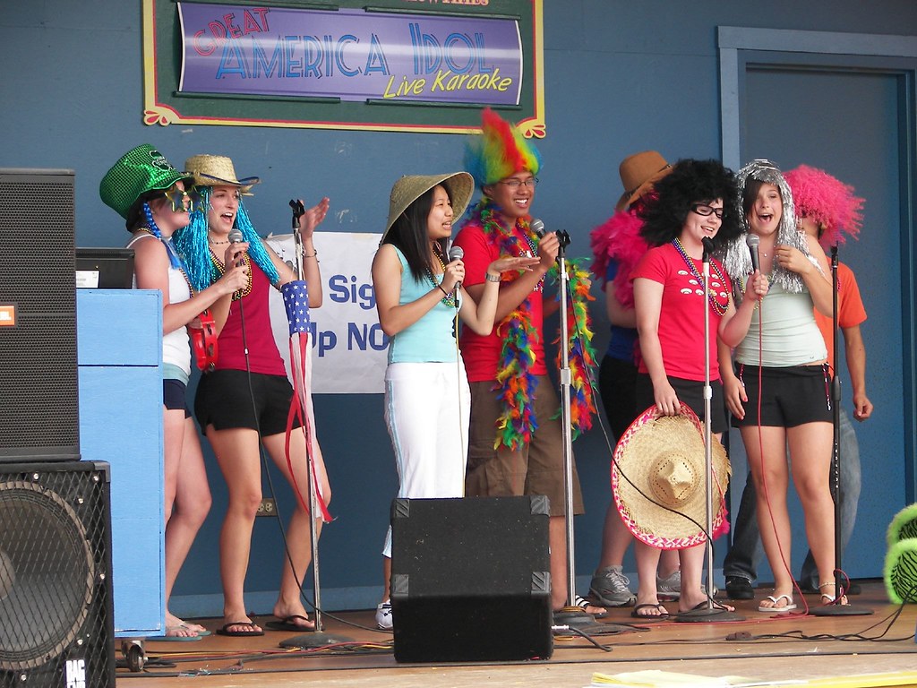 Karaoke Bunch of fools at Six Flags Brian Latham Flickr