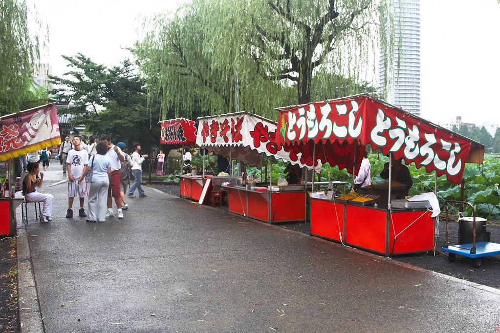 Food stands Typical small japanese food stands. Takoyaki, … Flickr