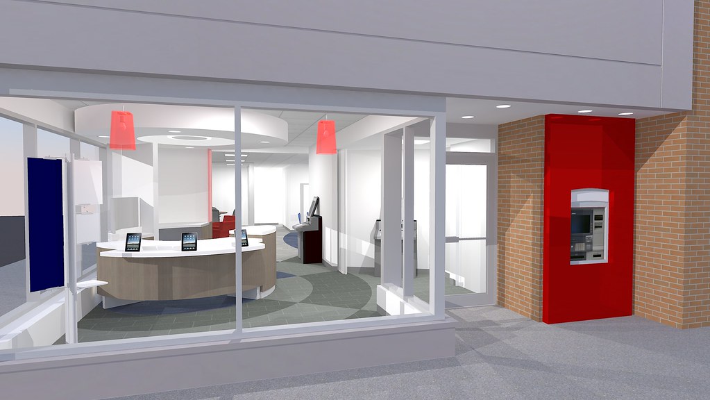 Bank Design Small Branch Concept 06 Concept rendering