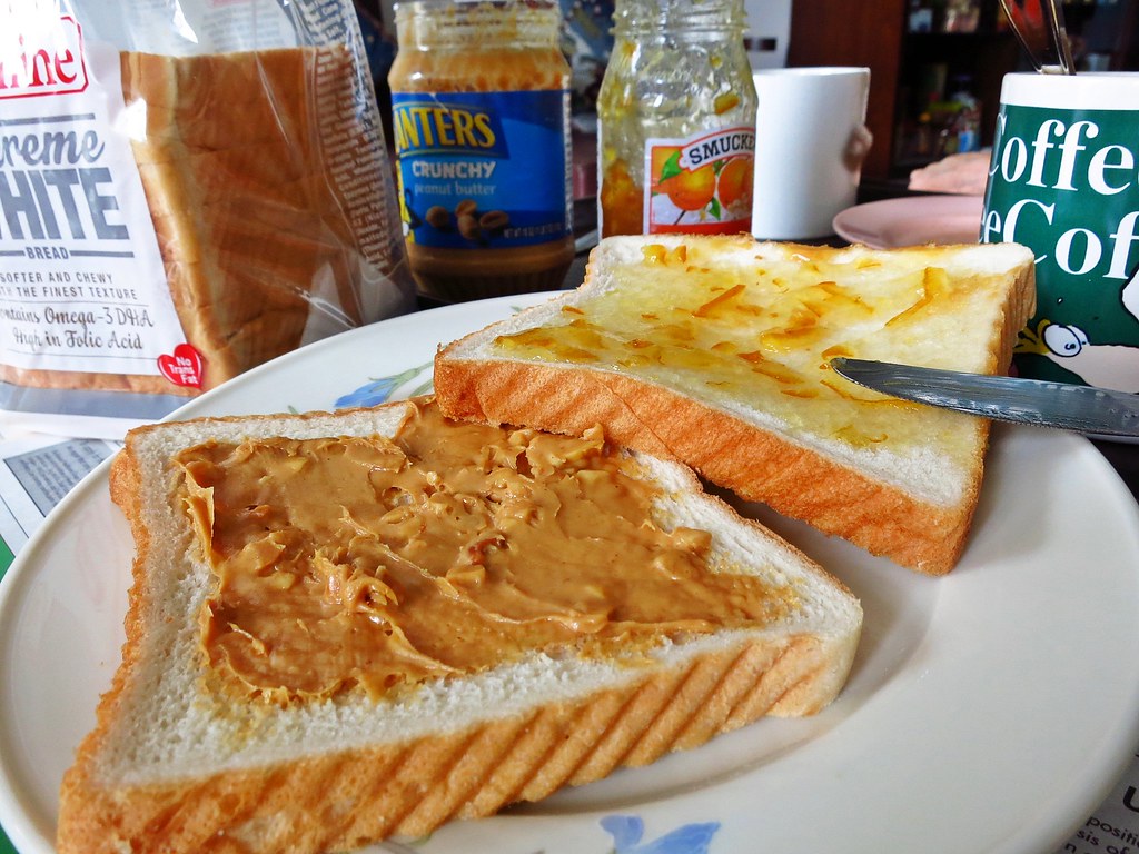 peanut butter and marmalade sandwich good old pb&j sandwic… Flickr