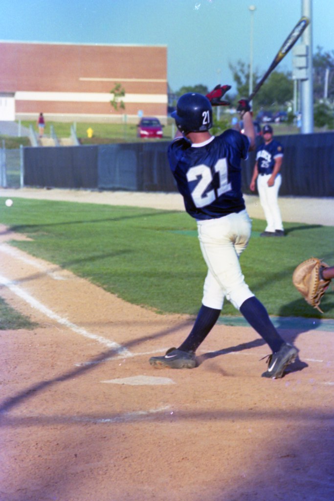 18577 Taylor Martin makes an attempt to get a hit. This ba… Flickr