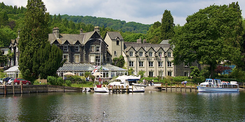 Lakeside. Staveley in Cartmel. England. Lake Windermere Jane